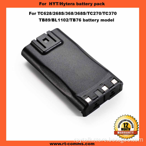 Two Way Radio HYT Hytera Battery Pack Tb-89 Bl1102 Tb76 for HYT Hytera Radios T268/268s/368/368s/Tc270/370